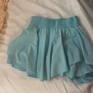 Lululemon Light Blue Skater Skirt with shorts and side pockets